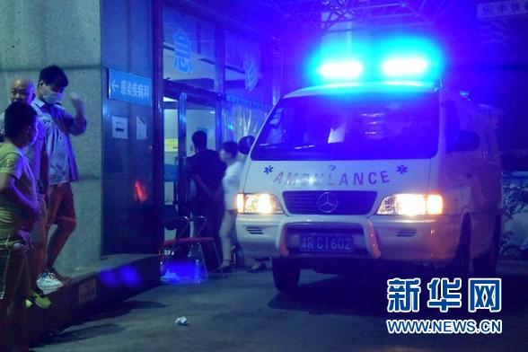 （社会）（3）天津滨海新区爆炸伤员在医院接受治疗